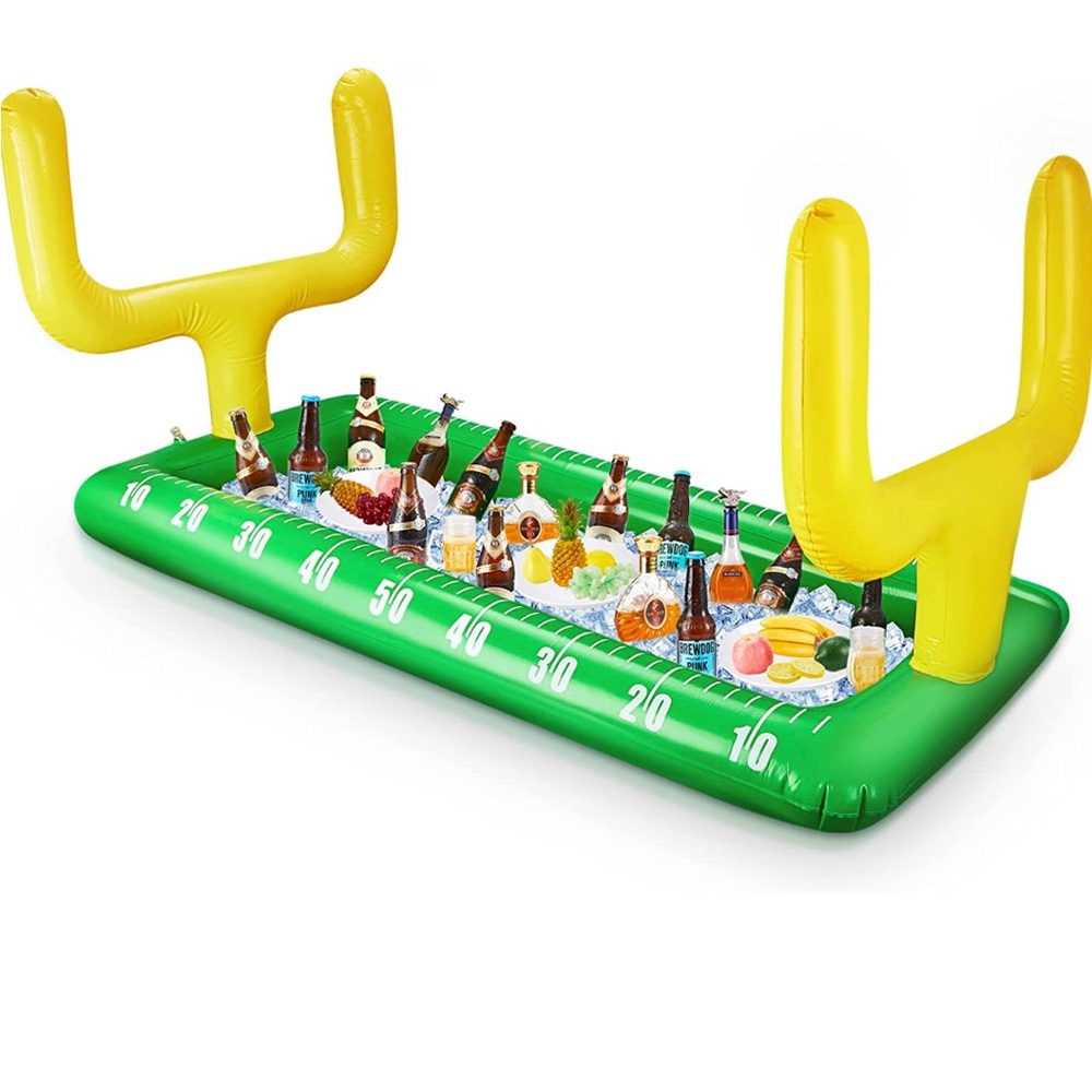 Inflatable snack bar cooler